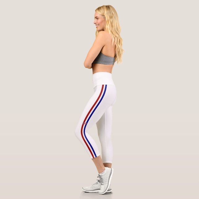 Leggings Capri Drapeau à bande croate (Gauche)