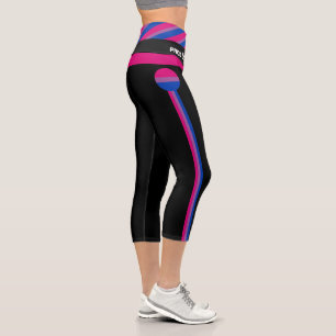 Leggings Capri Drapeau bisexuel et communauté de fierté /drapea
