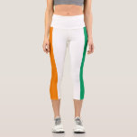 Leggings Capri Drapeau de Côte d'Ivoire<br><div class="desc">Drapeau patriotique de Côte d'Ivoire.</div>