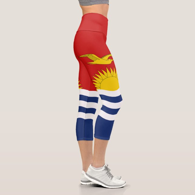 Leggings Capri Drapeau de Kiribati (Droite)