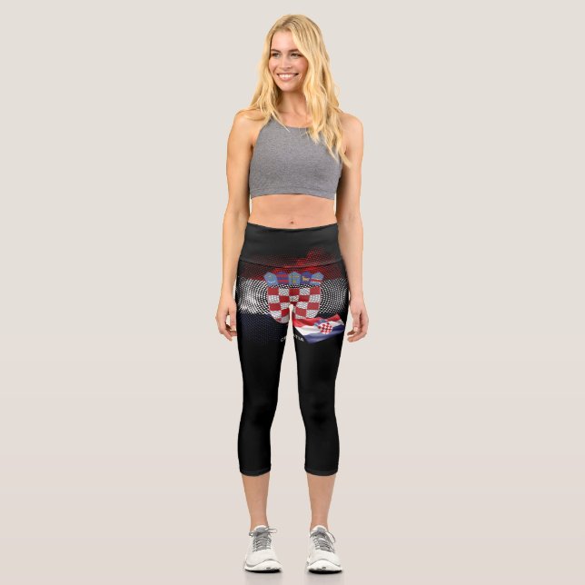 Leggings Capri Drapeau de la Croatie (Recto)