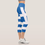 Leggings Capri Drapeau de la Grèce<br><div class="desc">Drapeau patriotique de la Grèce.</div>