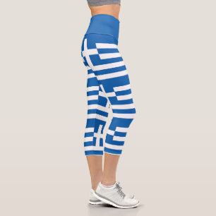 Leggings Capri Drapeau de la Grèce