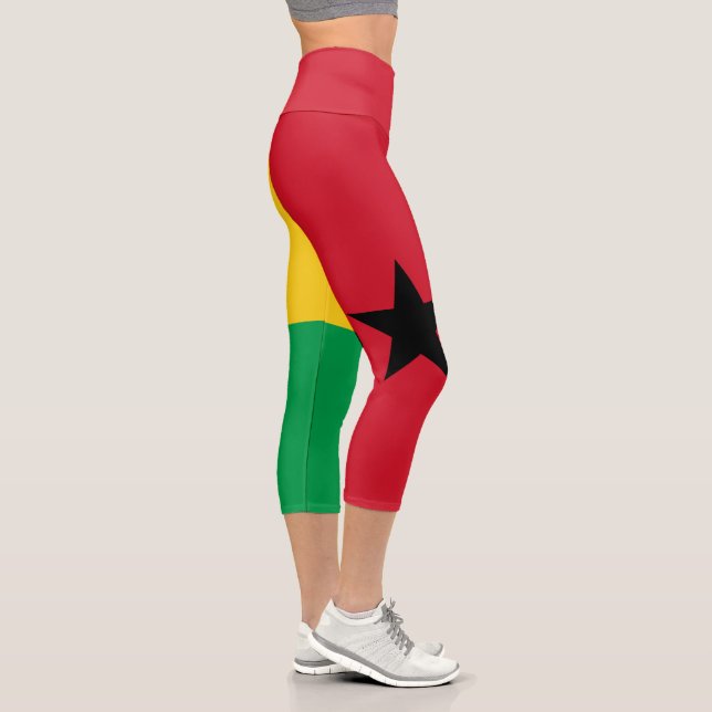 Leggings Capri Drapeau de la Guinée Bissau (Droite)