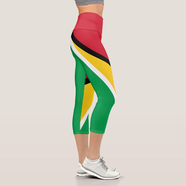 Leggings Capri Drapeau de la Guyane (Droite)