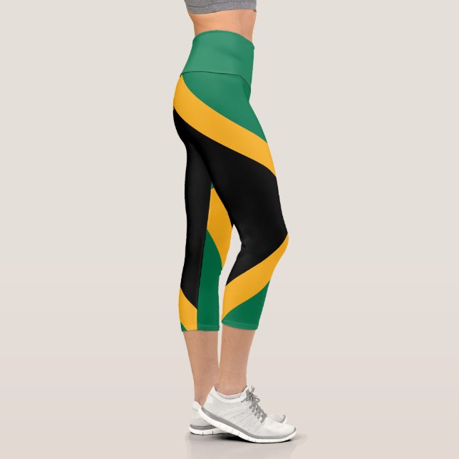 Leggings Capri Drapeau de la Jamaïque (Droite)