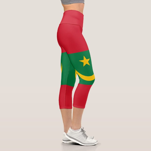 Leggings Capri Drapeau de la Mauritanie (Droite)