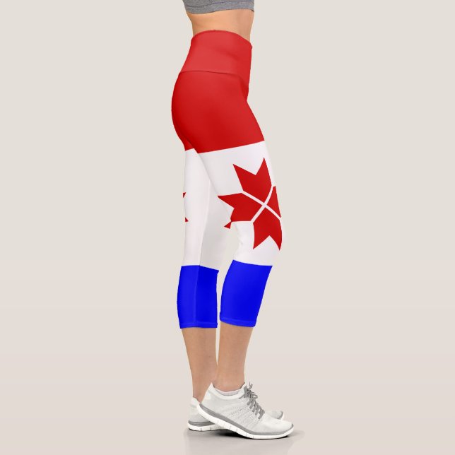 Leggings Capri Drapeau de la Mordovie (Droite)