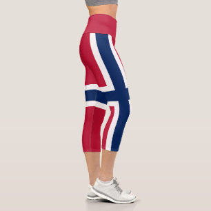 Leggings Capri Drapeau de la Norvège