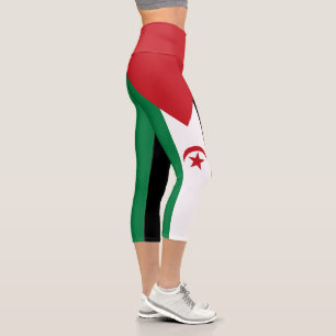 Leggings Capri Drapeau de la République arabe sahraouie démocrati