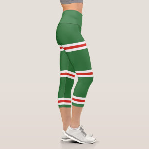 Leggings Capri Drapeau de la République tchétchène d'Ichkérie