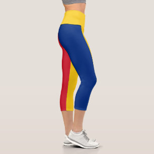 Leggings Capri Drapeau de la Roumanie