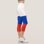 Leggings Capri Drapeau de la Russie<br><div class="desc">Drapeau patriotique de la Russie.</div>