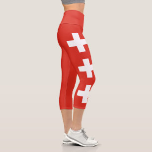 Leggings Capri Drapeau de la Suisse