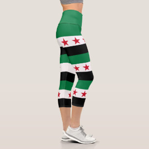 Leggings Capri Drapeau de la Syrie