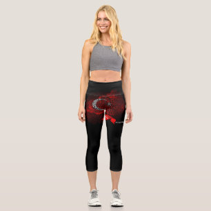 Leggings Capri Drapeau de la Turquie