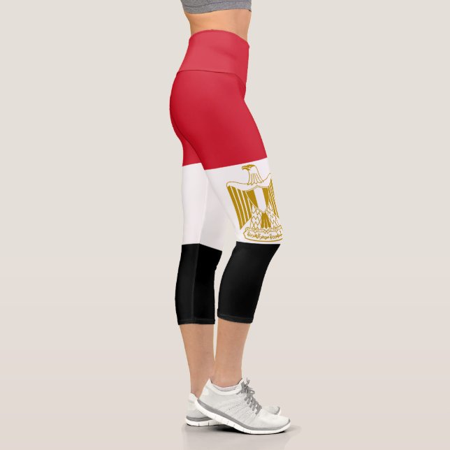 Leggings Capri Drapeau de l'Égypte (Droite)