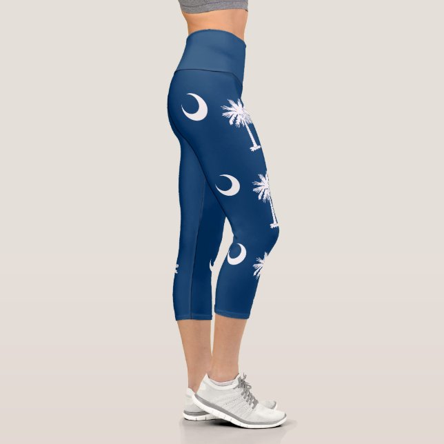 Leggings Capri Drapeau de l'État de Caroline du Sud (Droite)