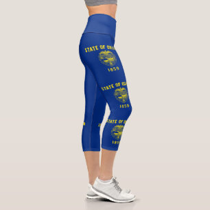 Leggings Capri Drapeau de l'État de l'Oregon