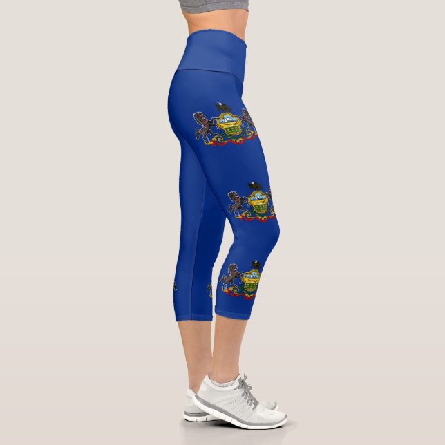 Leggings Capri Drapeau de l'État de Pennsylvanie (Droite)