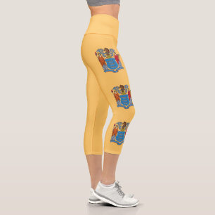 Leggings Capri Drapeau de l'État du New Jersey