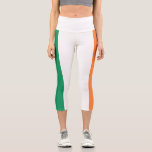 Leggings Capri Drapeau de l'Irlande<br><div class="desc">Drapeau patriotique de l'Irlande.</div>