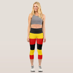 Leggings Capri Drapeau de l'Ouganda