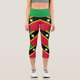 Leggings Capri Drapeau de Saint-Christophe-et-Niévès