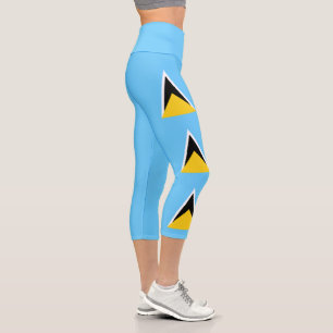 Leggings Capri Drapeau de Sainte-Lucie