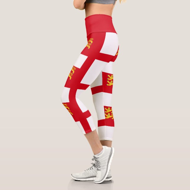 Leggings Capri Drapeau de Sercq (Gauche)