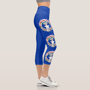Leggings Capri Drapeau des Îles Mariannes du Nord