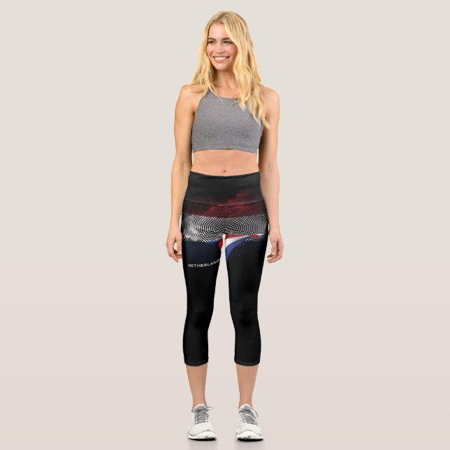 Leggings Capri drapeau des Pays-Bas (Recto)