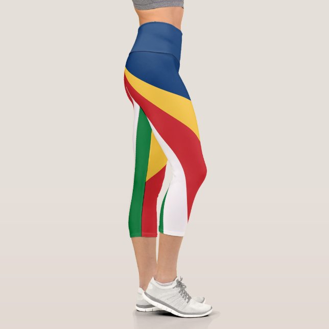 Leggings Capri Drapeau des Seychelles (Droite)