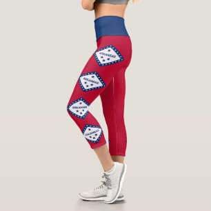 Leggings Capri Drapeau d'État de l'Arkansas