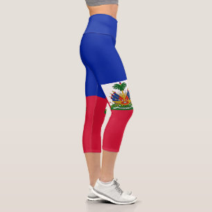 Leggings Capri Drapeau d'Haïti