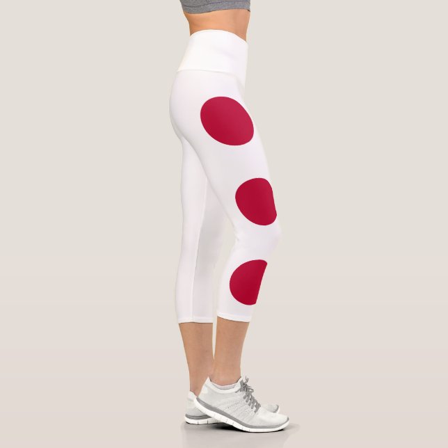 Leggings Capri Drapeau du Japon (Droite)