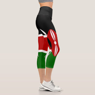 Leggings Capri Drapeau du Kenya
