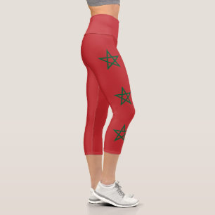 Leggings Capri Drapeau du Maroc