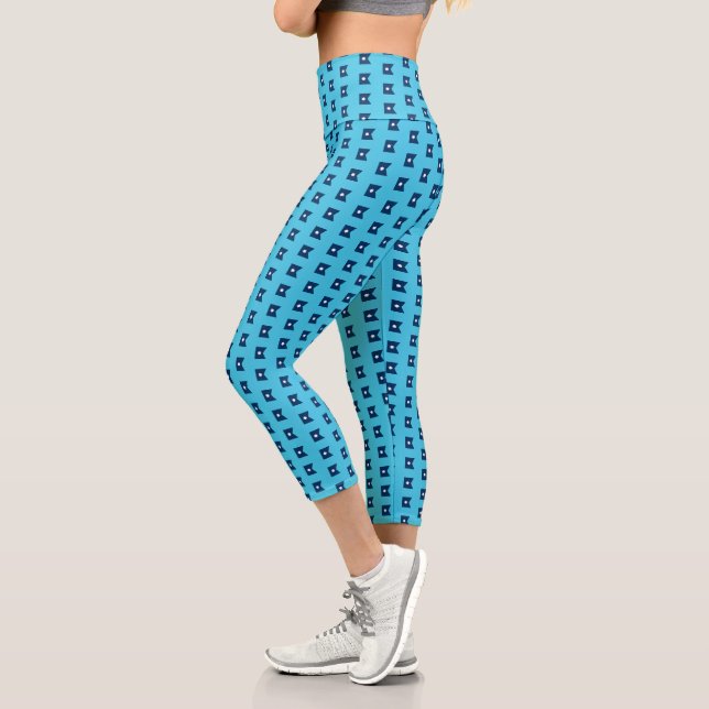 Leggings Capri Drapeau du Minnesota (Gauche)
