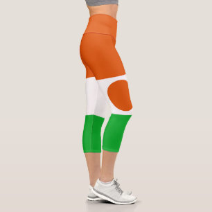Leggings Capri Drapeau du Niger