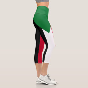 Leggings Capri Drapeau du Soudan
