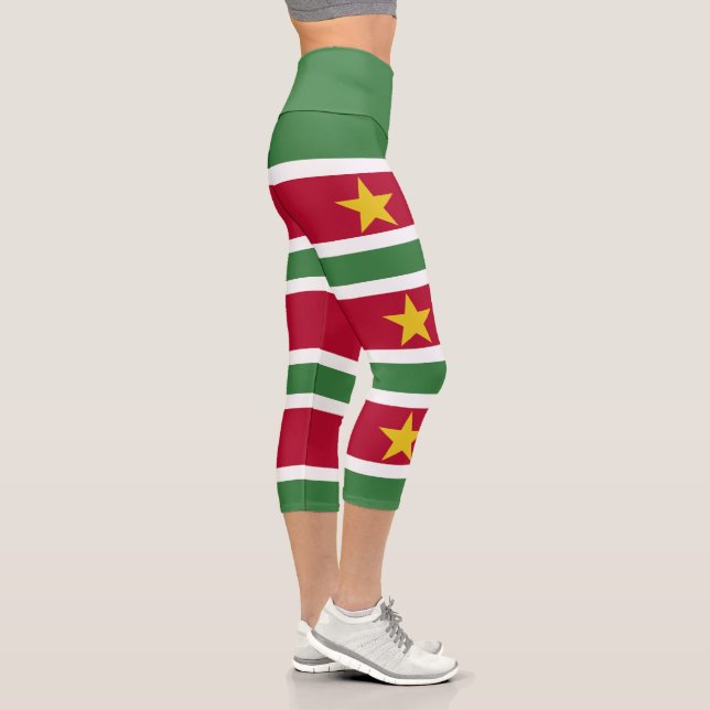 Leggings Capri Drapeau du Suriname (Droite)