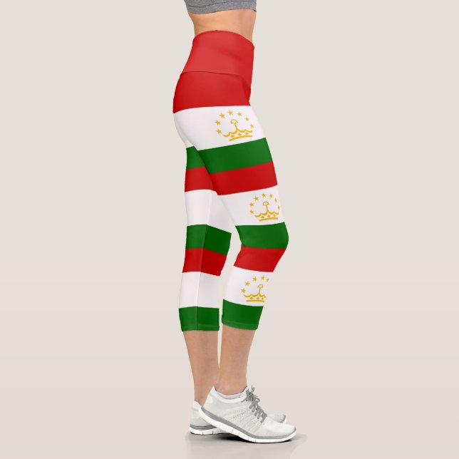 Leggings Capri Drapeau du Tadjikistan (Droite)