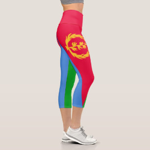 Leggings Capri Drapeau Érythrée