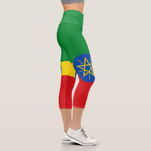 Leggings Capri Drapeau Éthiopie