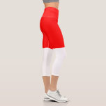 Leggings Capri Drapeau Indonésie<br><div class="desc">Drapeau patriotique d'Indonésie.</div>