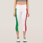 Leggings Capri Drapeau Italie<br><div class="desc">Le drapeau national de l'Italie.</div>