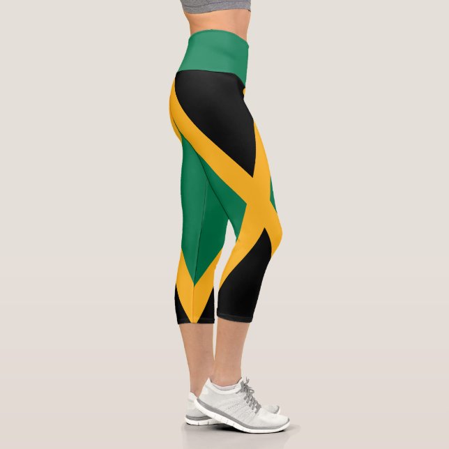 Leggings Capri Drapeau Jamaïque (Droite)