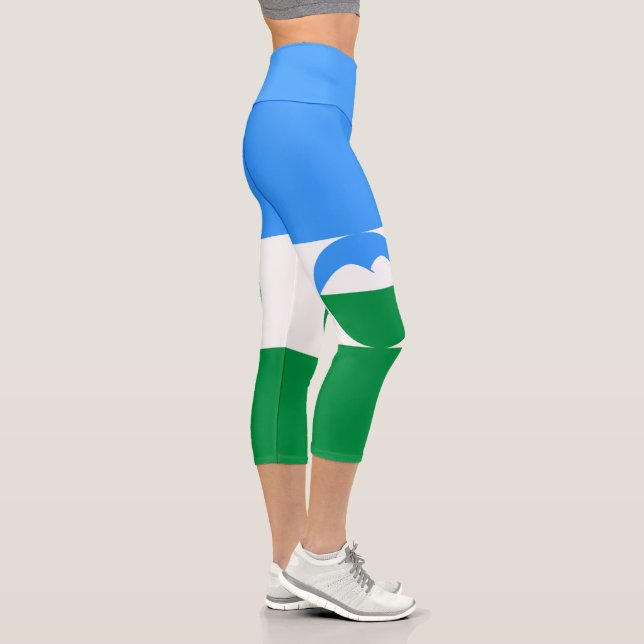 Leggings Capri Drapeau Kabardino Balkaria (Droite)