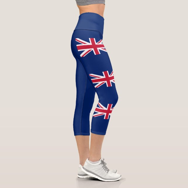 Leggings Capri Drapeau néo-zélandais (Droite)